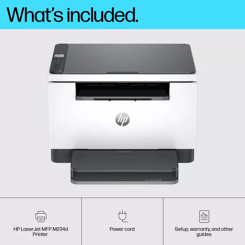Monitoimitulostin HP LaserJet MFP M234d — mono-laser, 29 ppm, kaksipuolinen, Ethernet, A4
