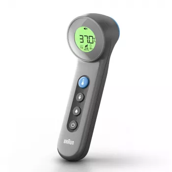 Braun BNT400 kosketukseton otsalämpömittari, harmaa