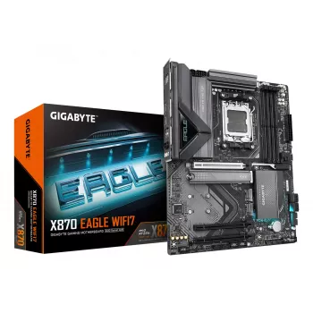Emolevy GIGABYTE X870 EAGLE WIFI7 ATX, AMD X870 -piirisarja, kanta AM5, DDR5, 4x DIMM, Wi‑Fi 7, 2,5Gb LAN