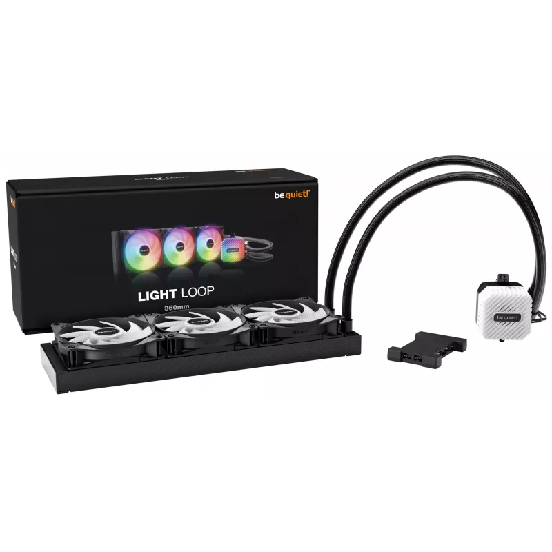 be quiet LIGHT LOOP 360mm Black prosessori All-in-One-vesijäähdytys 12 cm 1 kpl