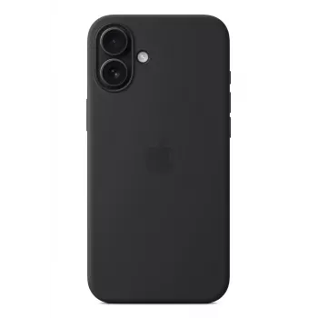 APPLE iPhone 16 Plus - silikonikotelo MagSafe-toiminnolla - musta