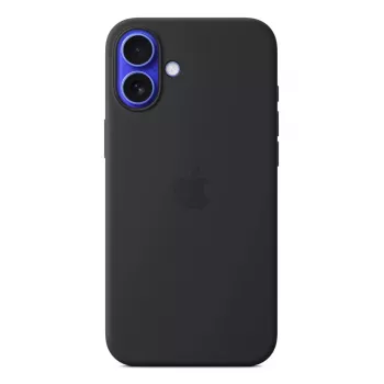 APPLE iPhone 16 Plus - silikonikotelo MagSafe-toiminnolla - musta