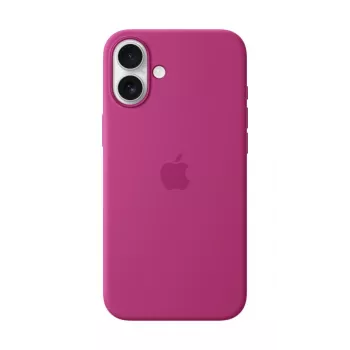 Apple silikonikotelo MagSafe-toiminnolla iPhone 16 Plus fuksia