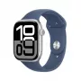 APPLE Watch Series 10 GPS + Cellular 46 mm hopea alumiinikotelo Denim Sport -rannekkeella - M/L