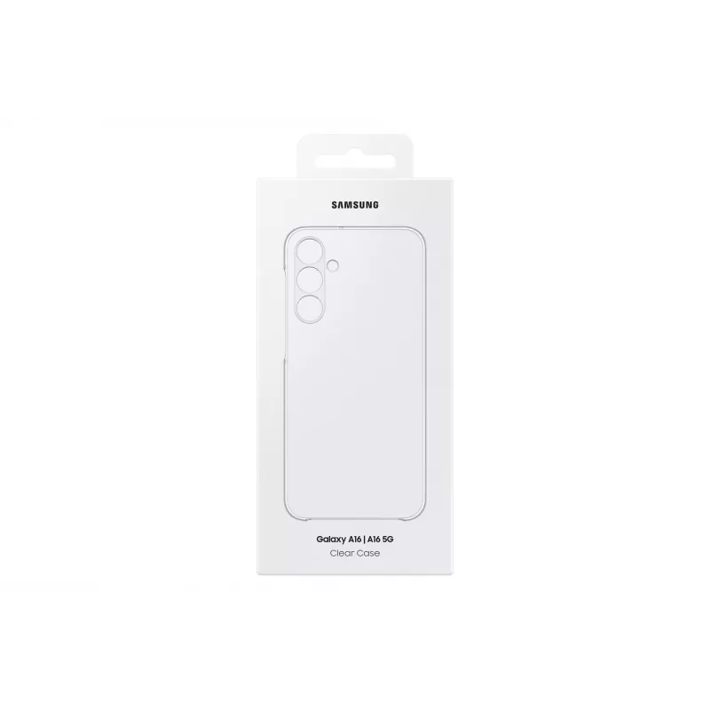 Samsung EF-QA166CTEGWW Clear Case -suojakuori Galaxy A16 / A16 5G:lle, läpinäkyvä