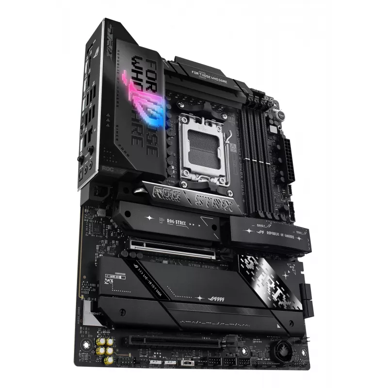 Emolevy ASUS ROG STRIX X870E-E GAMING WIFI ATX, AMD X870E, Socket AM5, DDR5, 4 DIMM, Wi-Fi 7, Bluetooth 5.4, 5Gb LAN
