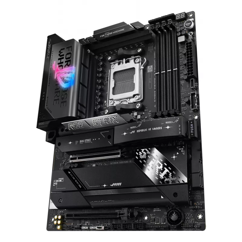 Emolevy ASUS ROG STRIX X870E-E GAMING WIFI ATX, AMD X870E, Socket AM5, DDR5, 4 DIMM, Wi-Fi 7, Bluetooth 5.4, 5Gb LAN