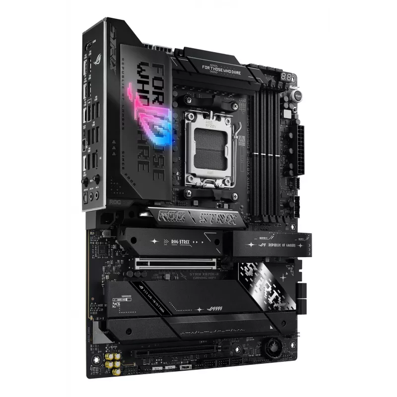 Emolevy ASUS ROG STRIX X870E-E GAMING WIFI ATX, AMD X870E, Socket AM5, DDR5, 4 DIMM, Wi-Fi 7, Bluetooth 5.4, 5Gb LAN
