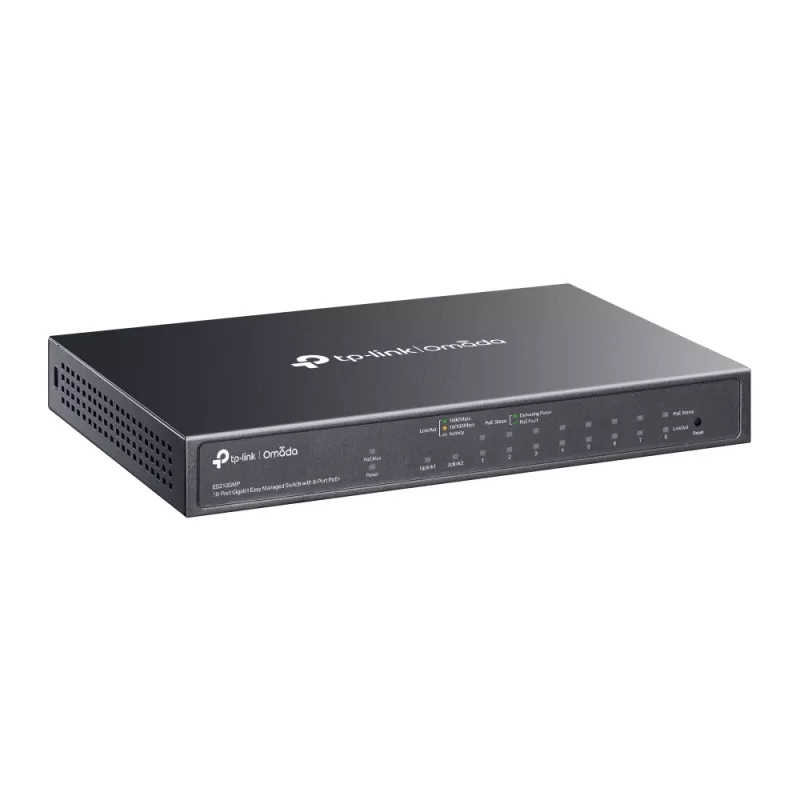 Hallittava kytkin TP-Link Omada ES210GMP 10 porttia Gigabit Ethernet PoE