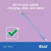 USB-C-kaapeli CLUB3D CAC-3004 2m violetti