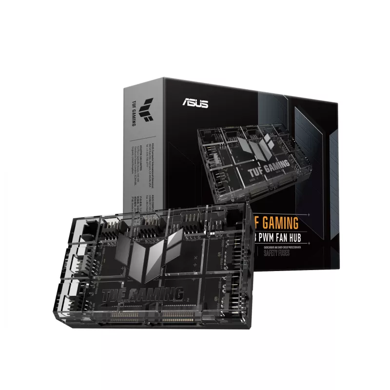 Tuuletinohjain ASUS TUF Gaming ARGB PWM Fan Hub 4-napainen musta