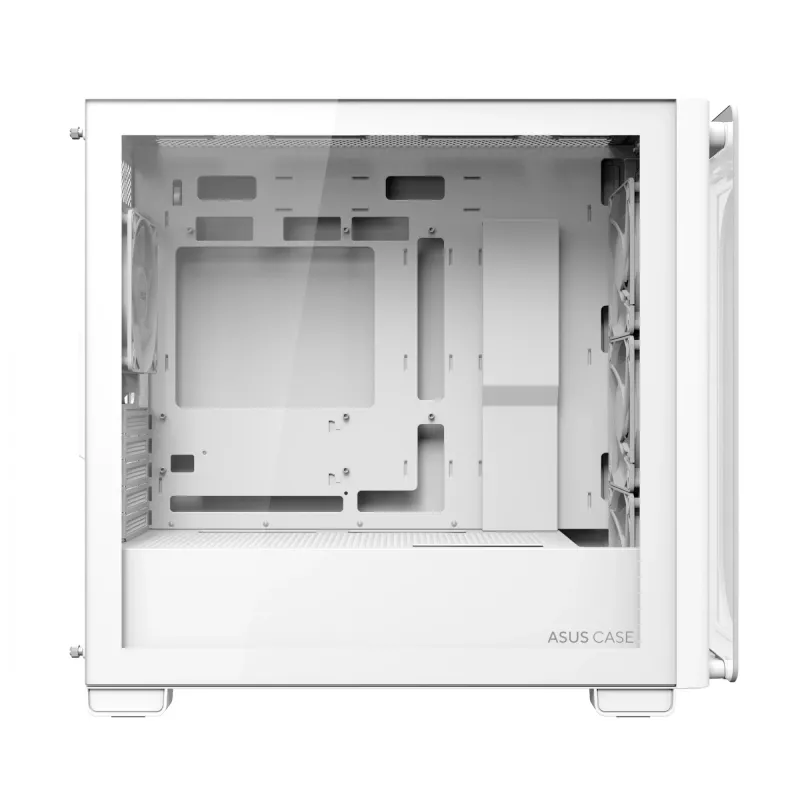 ASUS A23 PLUS TG ARGB WHITE, PC, valkoinen, micro ATX, Mini-ITX, Multi, 16,5 cm, 38 cm