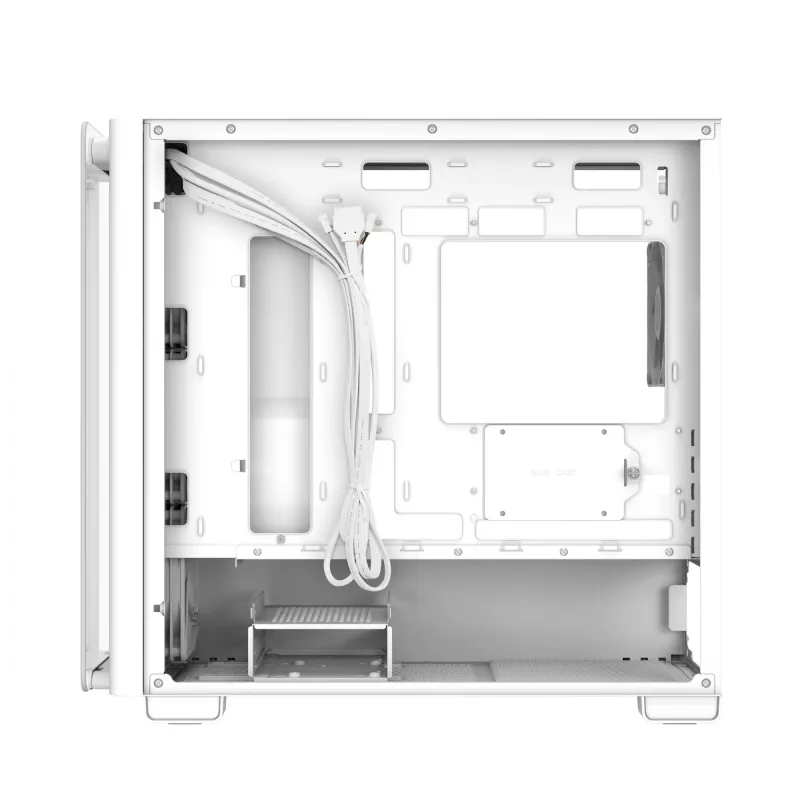 ASUS A23 PLUS TG ARGB WHITE, PC, valkoinen, micro ATX, Mini-ITX, Multi, 16,5 cm, 38 cm