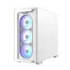 ASUS A23 PLUS TG ARGB WHITE, PC, valkoinen, micro ATX, Mini-ITX, Multi, 16,5 cm, 38 cm