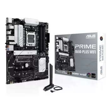 Emolevy ASUS PRIME B650-PLUS WIFI ATX — AMD B650, kanta AM5, DDR5, 4 DIMM, 192 GB, Wi-Fi 6E, 2,5 Gb LAN
