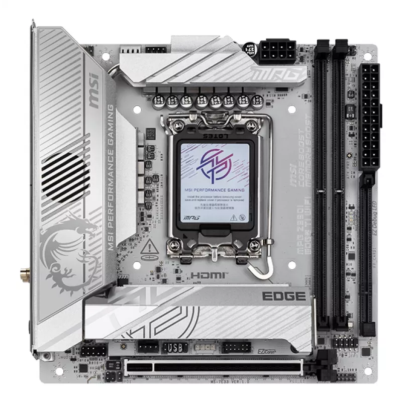 MSI MPG Z890I EDGE TI WIFI emolevy Intel Z890 LGA 1851 (Socket V1) Mini-ITX
