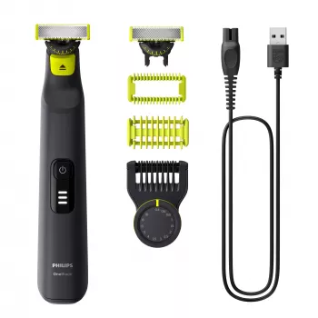 Parranajokone Philips OneBlade Pro 360 QP6542/15 — kasvoille ja vartalolle, Li-Ion, 90 min, 0,4–10 mm, 14 tasoa, märkä- ja kuiva-ajoon