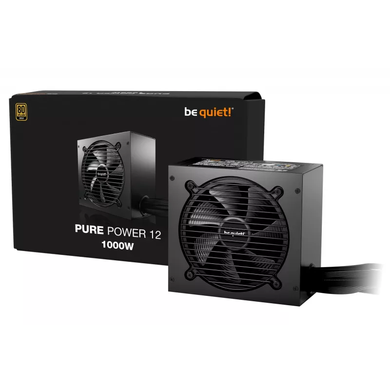 be quiet! PURE POWER 12 1000W virtalähde 20+4-pin ATX ATX musta