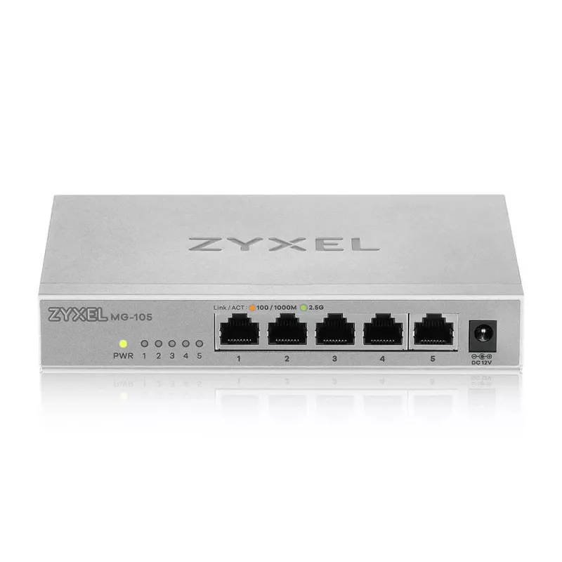 Zyxel XMG-105 hallitsematon 2.5G Ethernet (100/1000/2500) harmaa