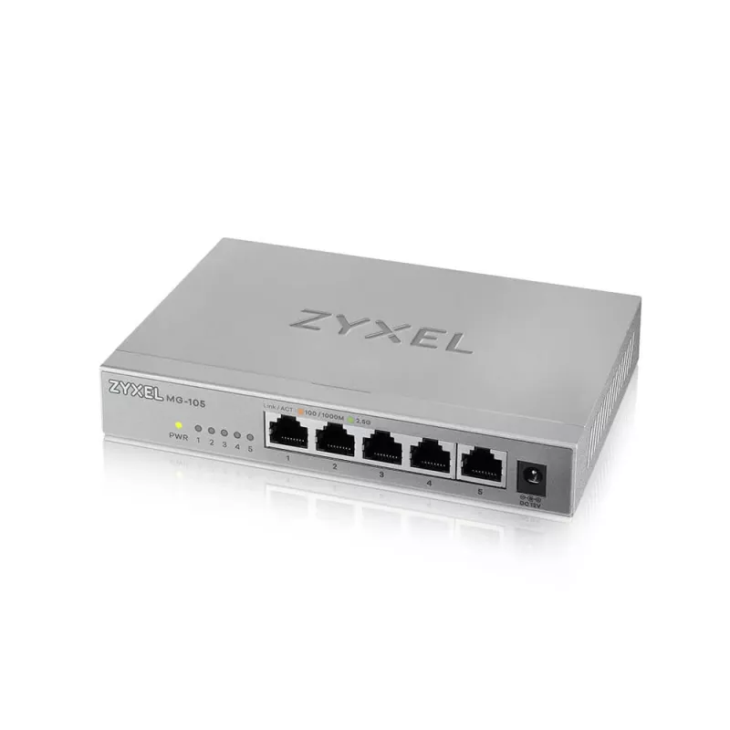 Zyxel XMG-105 hallitsematon 2.5G Ethernet (100/1000/2500) harmaa