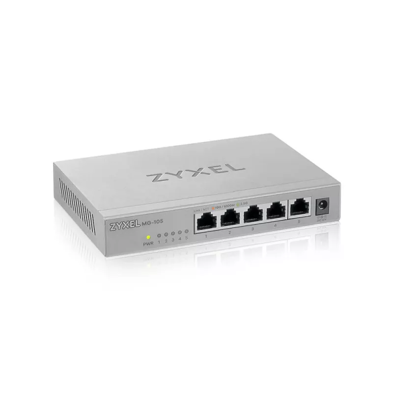 Zyxel XMG-105 hallitsematon 2.5G Ethernet (100/1000/2500) harmaa