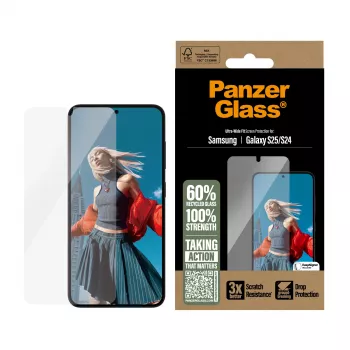 PanzerGlass ® näytönsuojakalvo Samsung Galaxy S25 | S24 | Ultra-Wide Fit