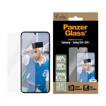 PanzerGlass® näytönsuojakalvo Samsung Galaxy S25+ | S24+ | Ultra-Wide Fit