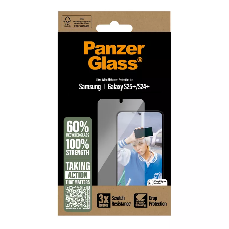 PanzerGlass® näytönsuojakalvo Samsung Galaxy S25+ | S24+ | Ultra-Wide Fit