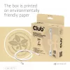 Club3D CAC-1572 USB 80 Gbps -sertifioitu kaapeli, USB-C – USB-C, 240 W PD, 8K240Hz, 1,2 m, valkoinen