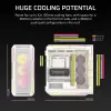CORSAIR PC-kotelo - 5000T LX RGB Midi-Tower (tempered Glass) valkoinen