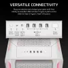 CORSAIR PC-kotelo - 5000T LX RGB Midi-Tower (tempered Glass) valkoinen