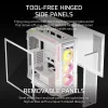 CORSAIR PC-kotelo - 5000T LX RGB Midi-Tower (tempered Glass) valkoinen