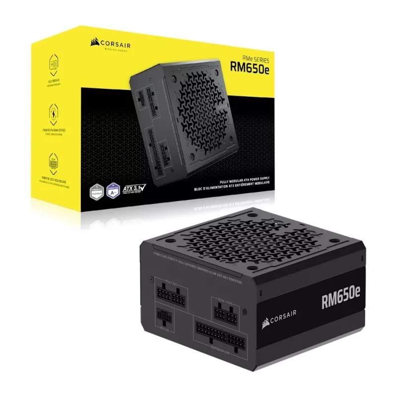 CORSAIR virtalähde - RMe-sarja RM650e täysmodulaarinen, hiljainen ATX 650W
