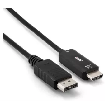 CLUB3D CAC-1083 DisplayPort-kaapeli 2 m HDMI Type-D (Micro) musta