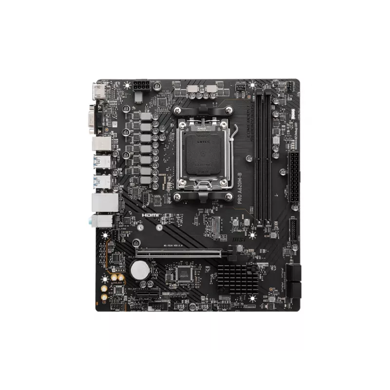 Emolevy MSI PRO A620M-B, AMD A620, kanta AM5, Micro ATX