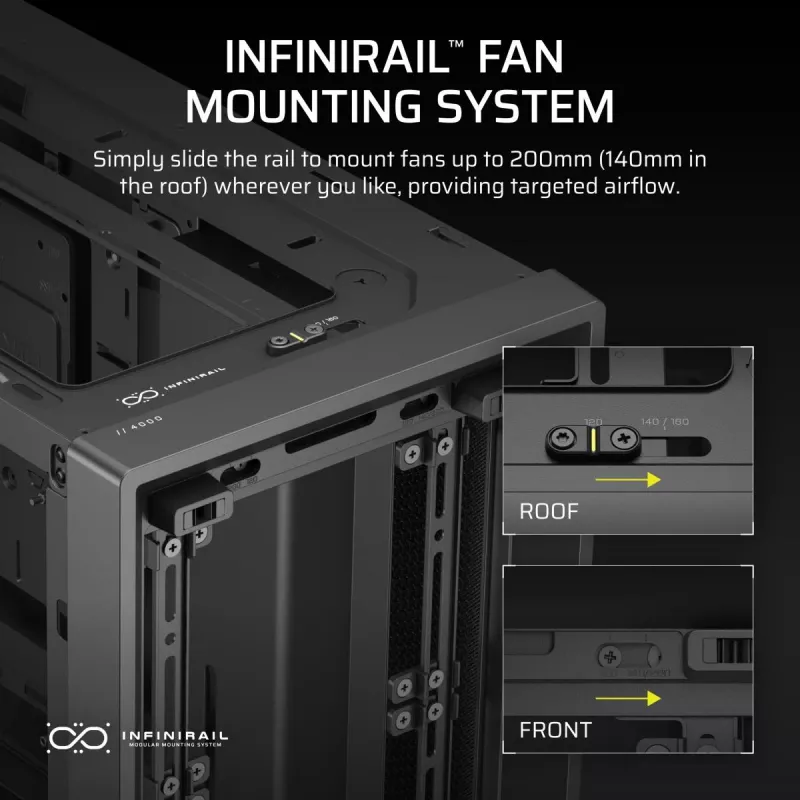 CORSAIR FRAME 4000D Midi-Tower-kotelo musta