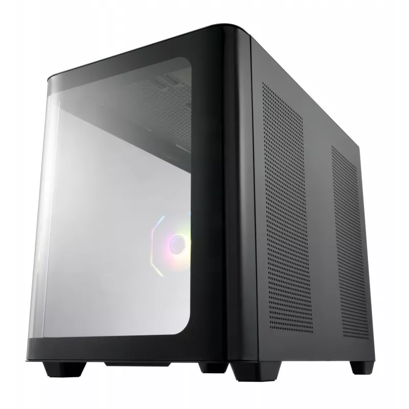 FSP S380-BA kotelo Mini Tower mITX, mATX musta ARGB
