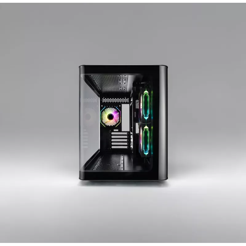 FSP S380-BA kotelo Mini Tower mITX, mATX musta ARGB