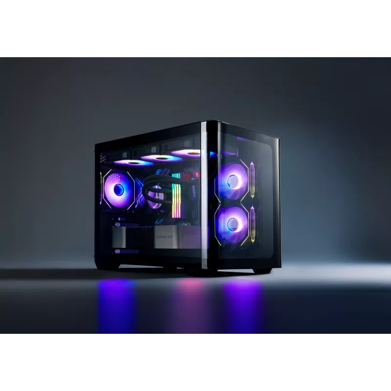 FSP S380-BA kotelo Mini Tower mITX, mATX musta ARGB