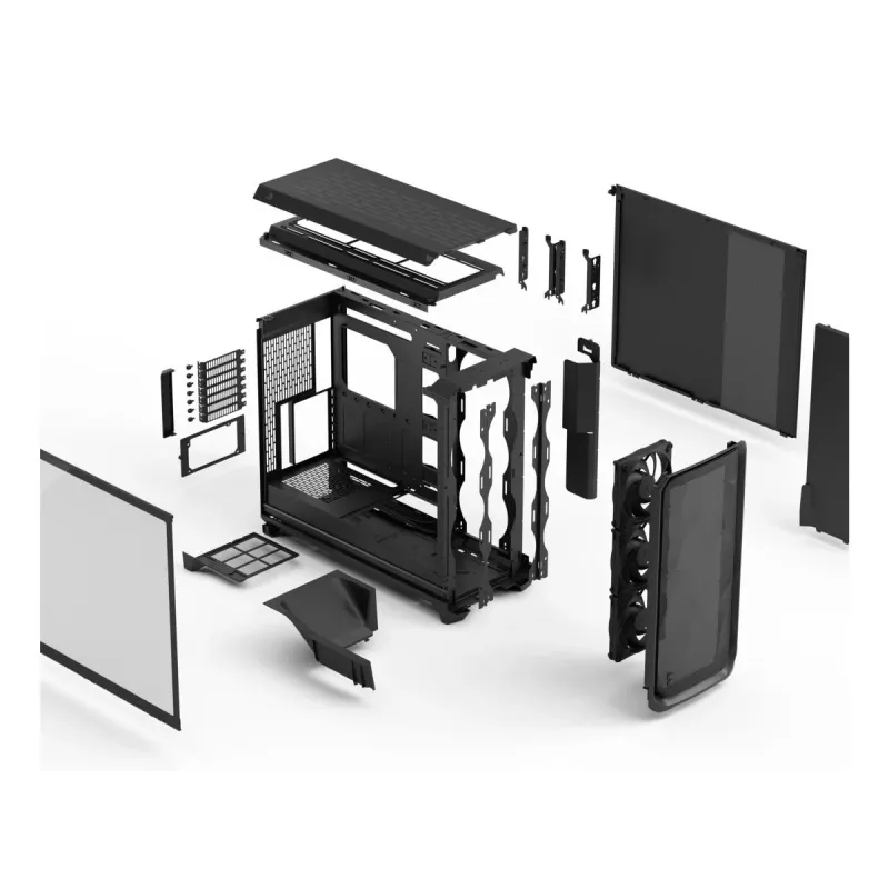 FRACTAL DESIGN Meshify 3 Xl musta Tg vaalea sävytetty