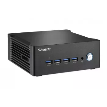 Shuttle Nano PC NA10H7, AMD Ryzen™ 7-8845HS APU, Radeon780M, 2xHDMI, 2xUSB-C 4.0(DP), 2x2.5Gbit LAN, 24/7 jatkuva käyttö, sis. VESA