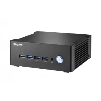 Shuttle Nano PC NA10H7, AMD Ryzen™ 7-8845HS APU, Radeon780M, 2xHDMI, 2xUSB-C 4.0(DP), 2x2.5Gbit LAN, 24/7 jatkuva käyttö, sis. VESA