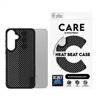 PanzerGlass CARE™ by ® Case Heat Beat Samsung Galaxy S25+, kuori, Samsung, Samsung - Galaxy S25+, musta