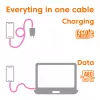 Club 3D CAC-3010 USB-C - USB-C helmikaapeli, 2 m, PD 60 W, 480 Mbps, pinkki