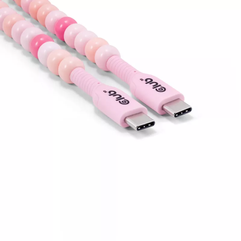 Club 3D CAC-3010 USB-C - USB-C helmikaapeli, 2 m, PD 60 W, 480 Mbps, pinkki