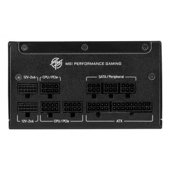 MSI MPG A850GS PCIE5 virtalähde 850 W 24-Pin ATX ATX musta