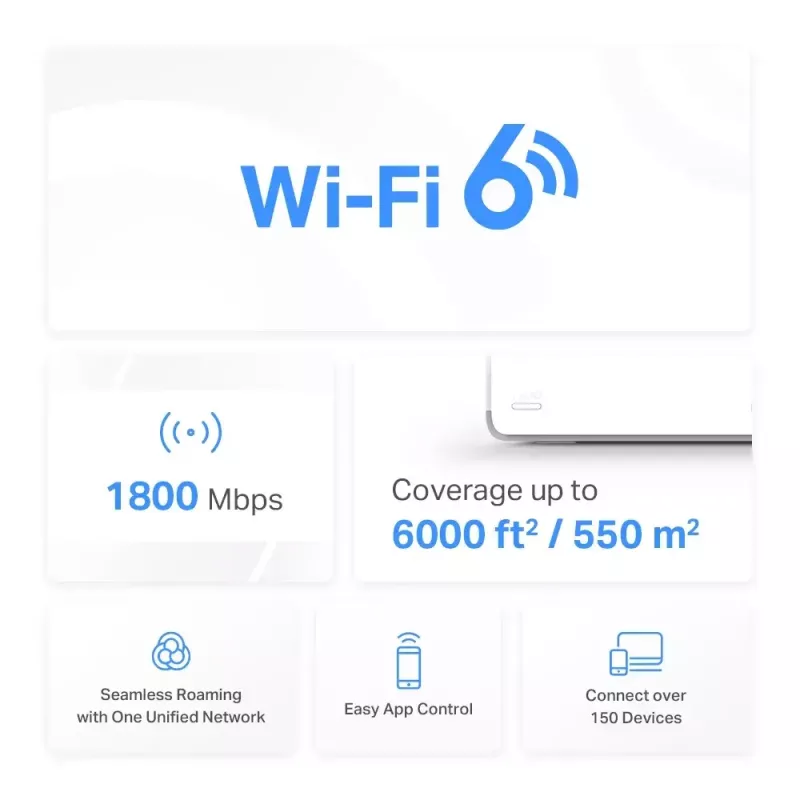 Mesh-järjestelmä Mercusys HALO H70X dual band Wi-Fi 6