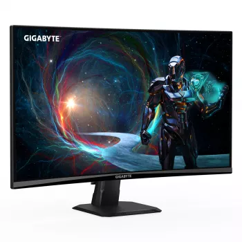 GIGABYTE GS27QCA 27 tuuman QHD kaareva pelinäyttö - 2560 x 1440, 180Hz, 1ms, 250 cd/m², FreeSync, HDR Ready, HDMI 2.0, DisplayPort 1.4