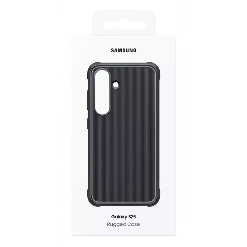 Samsung EF-RS931 Rugged Case -suojakuori Galaxy S25 -puhelimelle, musta