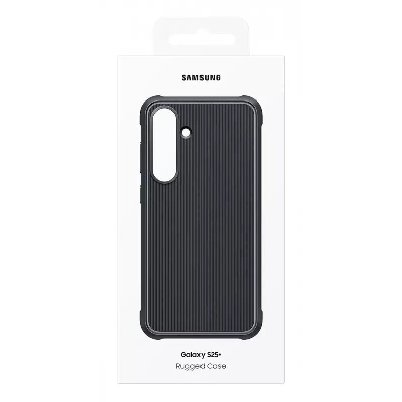 Samsung EF-RS936 Rugged Case -suojakuori Galaxy S25+ -puhelimelle, TPU/polykarbonaatti, musta